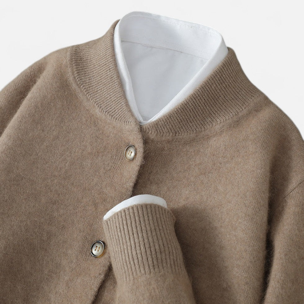 Dorian - Men's Cashmere Cardigan with Button Placket