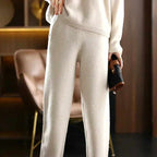 Eden - Women's Cashmere Polo Collar Matching Set 6