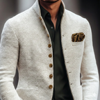 Edgar - Men's Single-Breasted Textured Cardigan