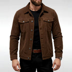 Efren - Men's Corduroy Collared Jacket 4