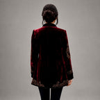 Eglantine - Women's Embroidered Velvet Evening Blazer 2