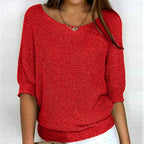 Elektra - Women's Scoop Neck Relaxed Sweater