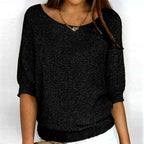 Elektra - Women's Scoop Neck Relaxed Sweater