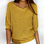Elektra - Women's Scoop Neck Relaxed Sweater