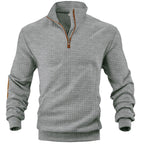Elias - Men's Quilted Half Zip  Sweater 10