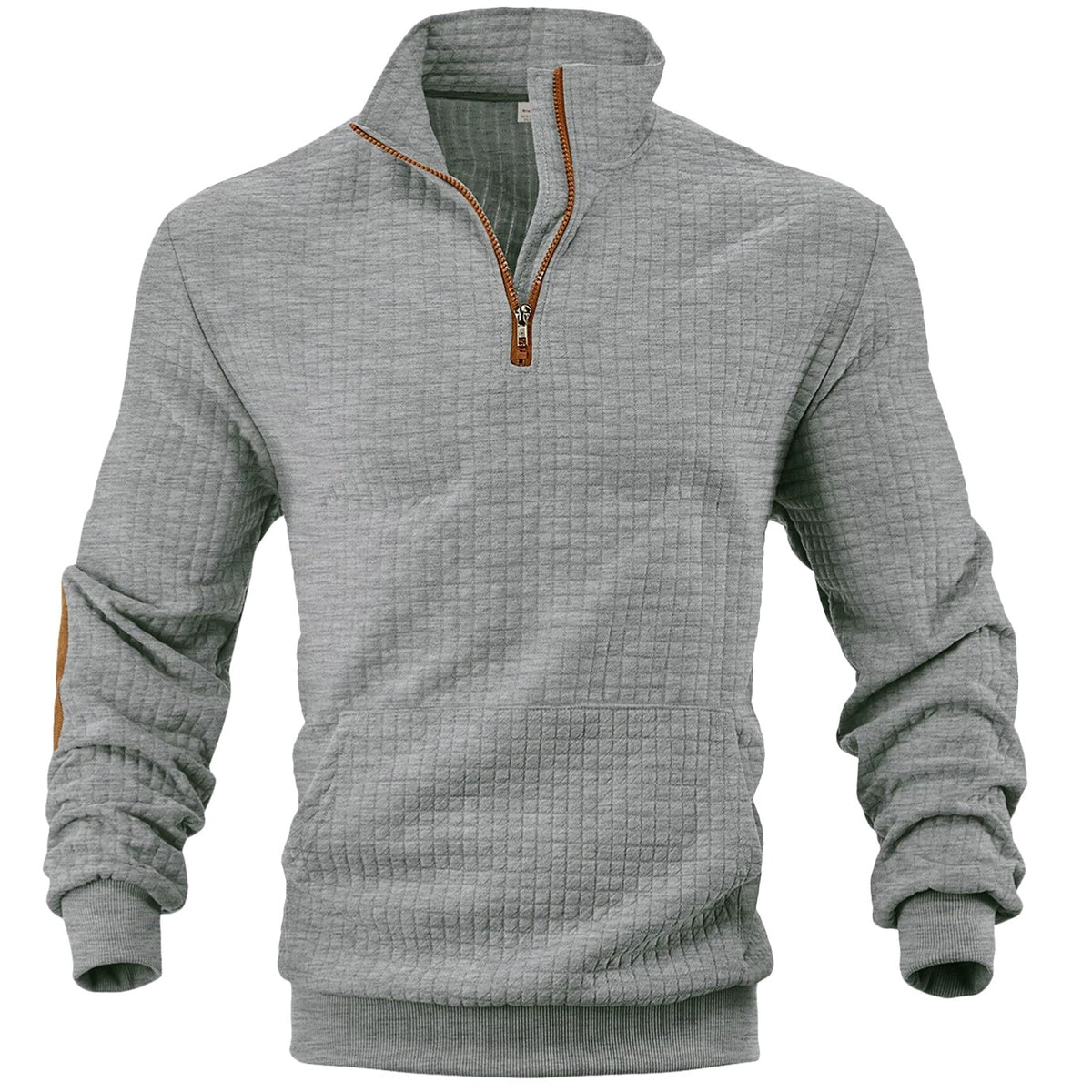 Elias - Men's Quilted Half Zip  Sweater 10