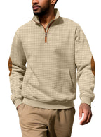 Elias - Men's Quilted Half Zip  Sweater 5