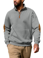 Elias - Men's Quilted Half Zip  Sweater 6