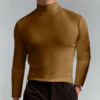 Elias - Men's Slim Fit Mock Neck Long Sleeve Shirt 5
