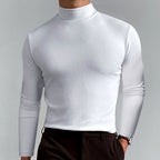 Elias - Men's Slim Fit Mock Neck Long Sleeve Shirt 6