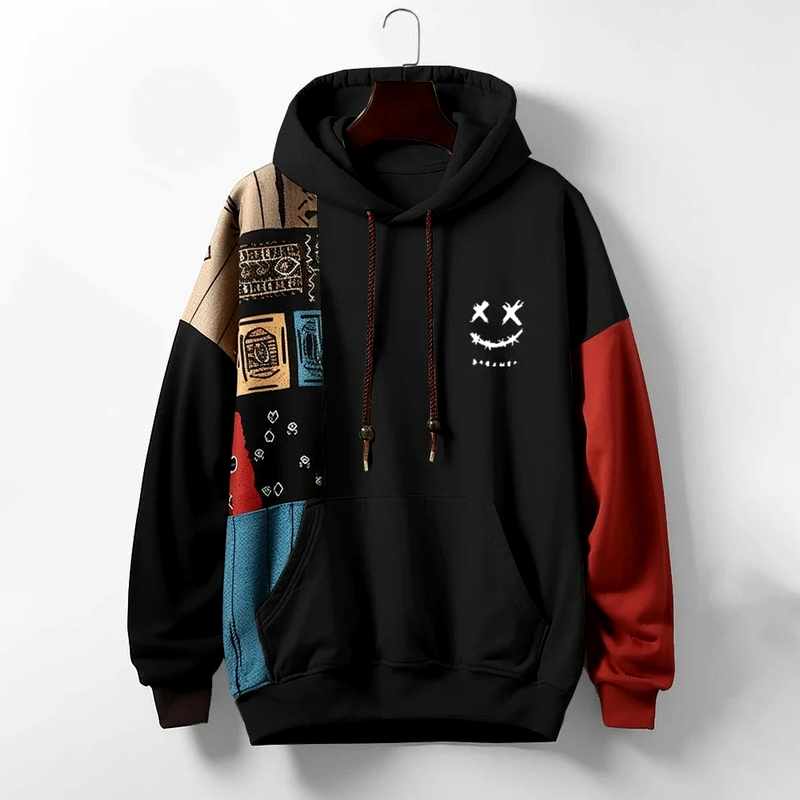 Ellington - Men's Graphic Color-Blocked Cotton Hoodie Sweatshirt 3