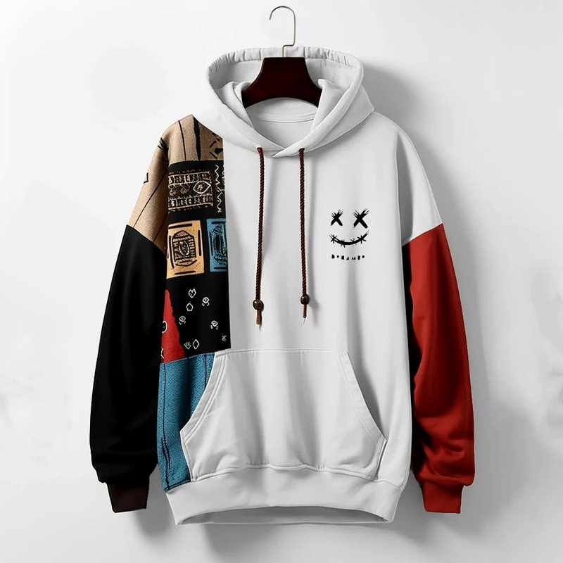 Ellington - Men's Graphic Color-Blocked Cotton Hoodie Sweatshirt 4