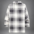 Emerson - Men's Checkered Plush Fleece Button-Front Jacket 3