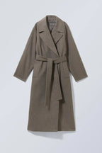 Emilia - Women's Double-Breasted Wool Coat with Notch Lapel