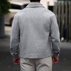 Emillio - Men's Textured Button-Front Jacket with Pockets 3