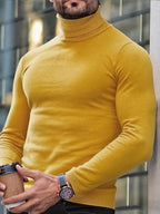 Emmanuel - Men's Turtleneck Ribbed Knit Sweater
