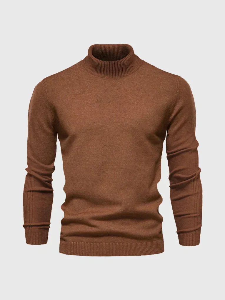Enrique - Men's Ribbed Turtleneck Pullover