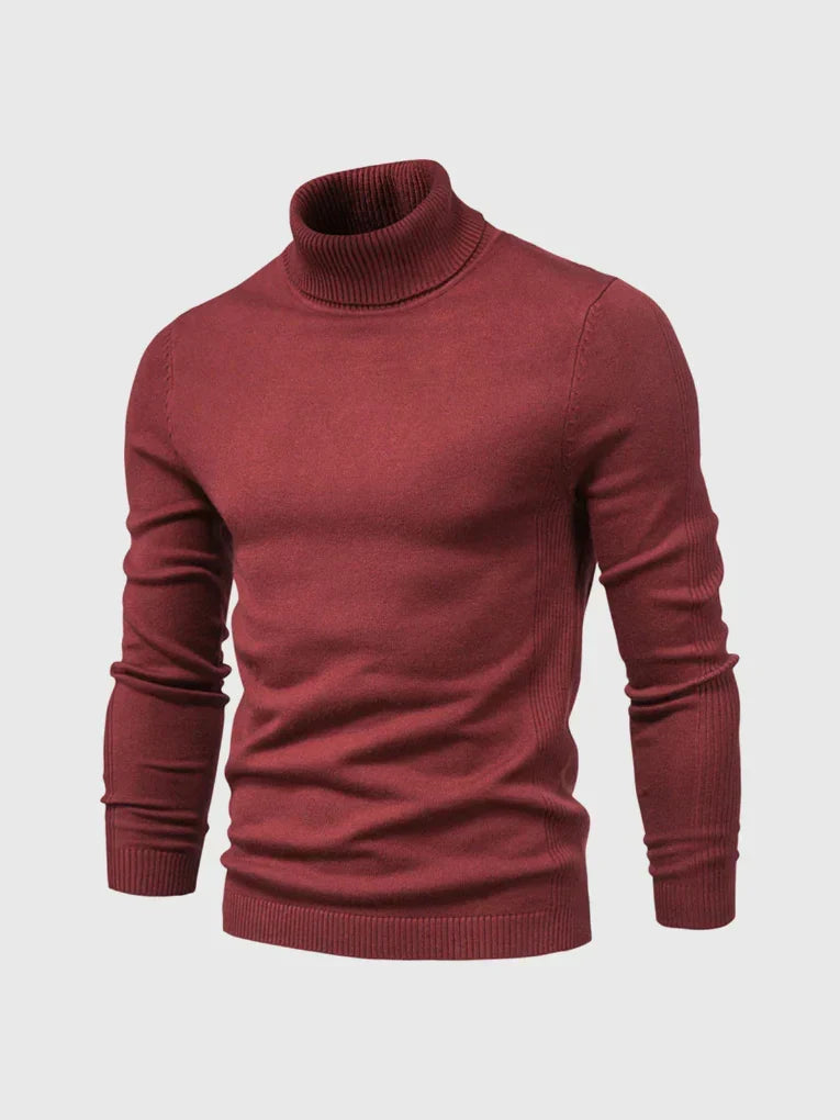Enrique - Men's Ribbed Turtleneck Pullover