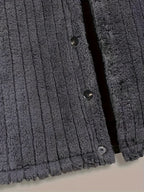 Eric - Men's Channel-Quilted Jacket with Faux-Fur Collar