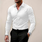 Eric - Men's Spread Collar Slim Fit Oxford Shirt 3