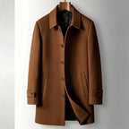 Esteban - Men’s Notched Collar Wool Coat 4