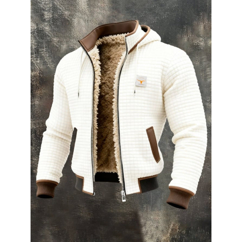 Ethan - Men's Quilted Sherpa-Lined Zip-Up Jacket 1