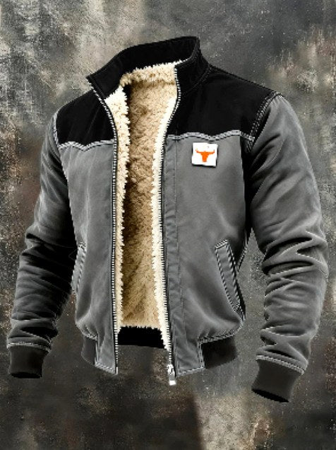 Ethan - Men's Quilted Sherpa-Lined Zip-Up Jacket 10