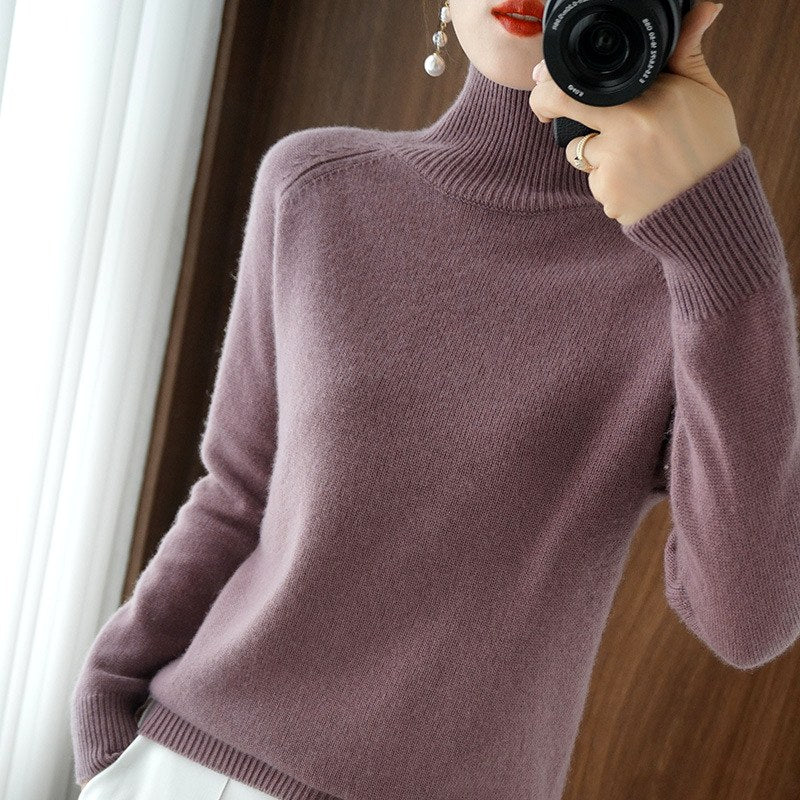 Eunice - Women's Soft Knit Turtleneck Sweater 4