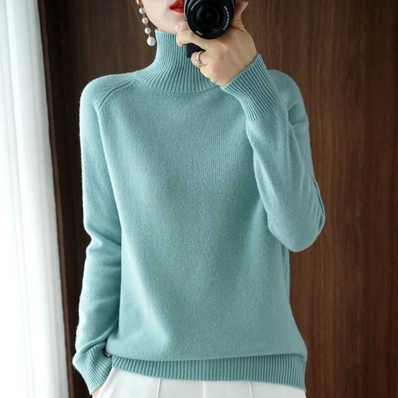 Eunice - Women's Soft Knit Turtleneck Sweater 5
