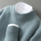 Evan - Men's Classic Cashmere Mock Neck Sweater