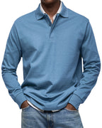 Evander - Men's Long-Sleeve Polo Shirt