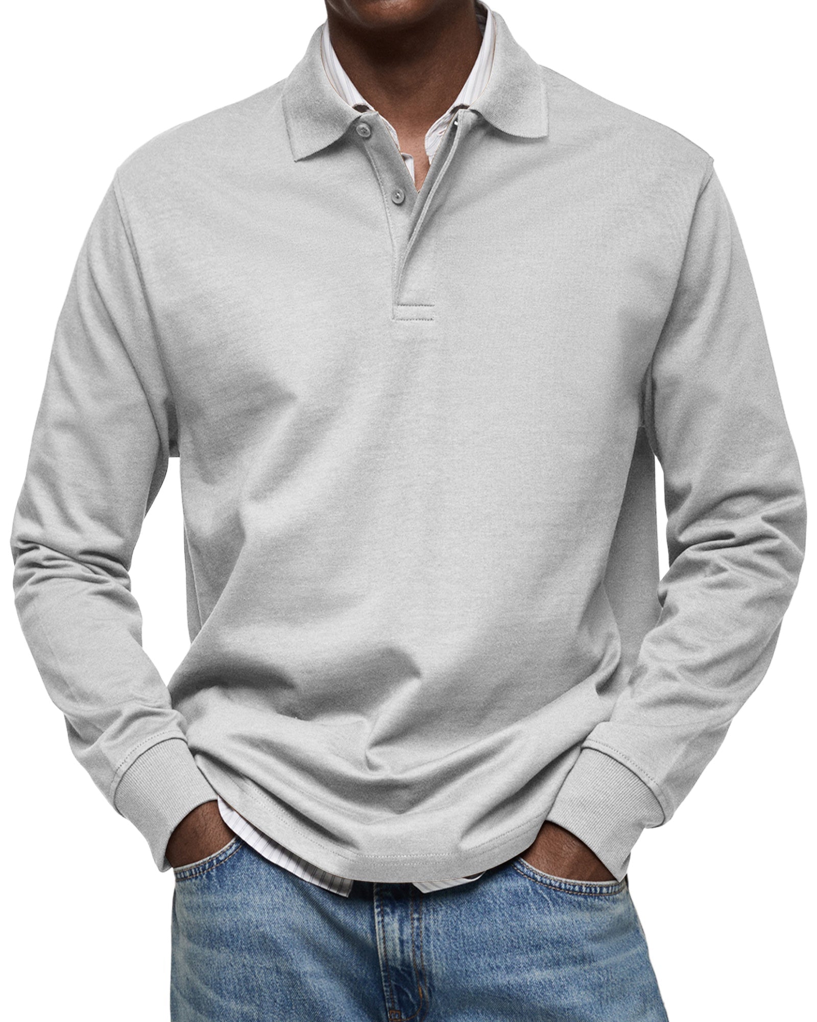 Evander - Men's Long-Sleeve Polo Shirt