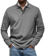 Evander - Men's Long-Sleeve Polo Shirt