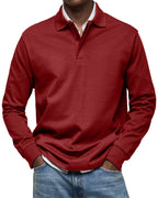 Evander - Men's Long-Sleeve Polo Shirt