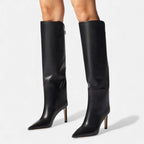 Evangeline - Women's Pointed-Toe Knee-High Boot