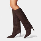Evangeline - Women's Pointed-Toe Knee-High Boot
