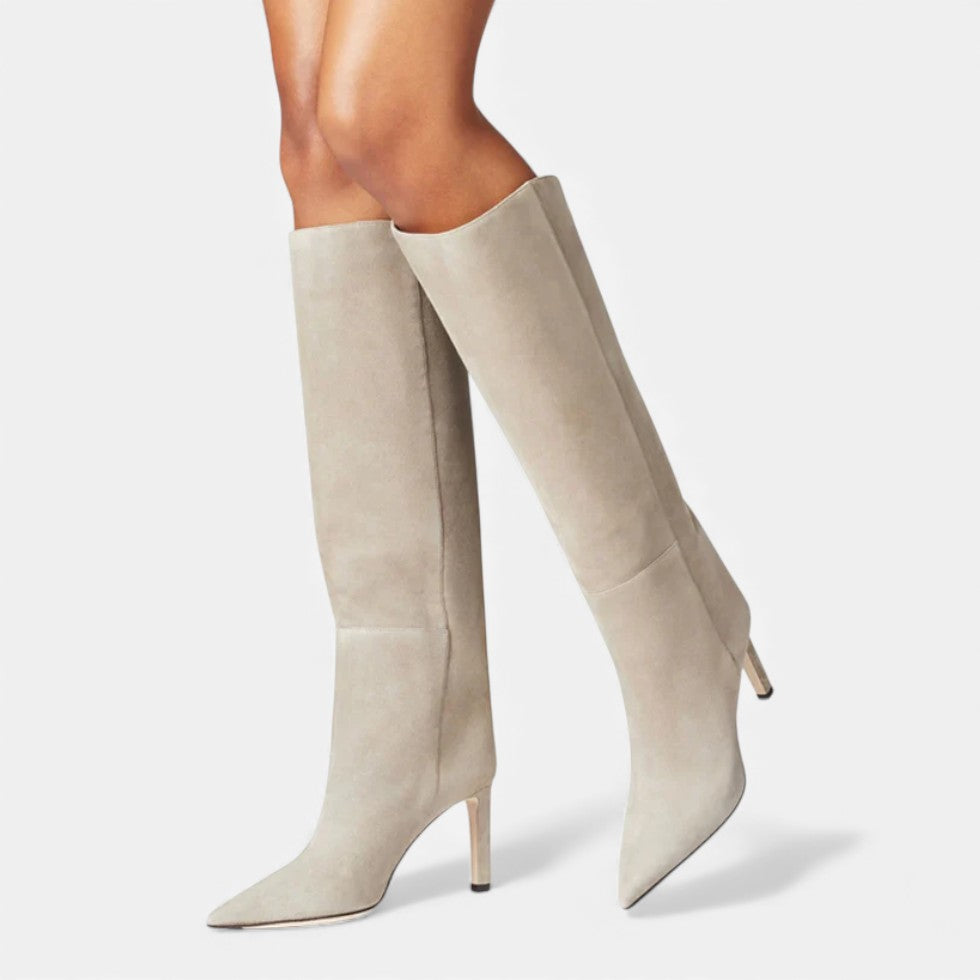 Evangeline - Women's Pointed-Toe Knee-High Boot