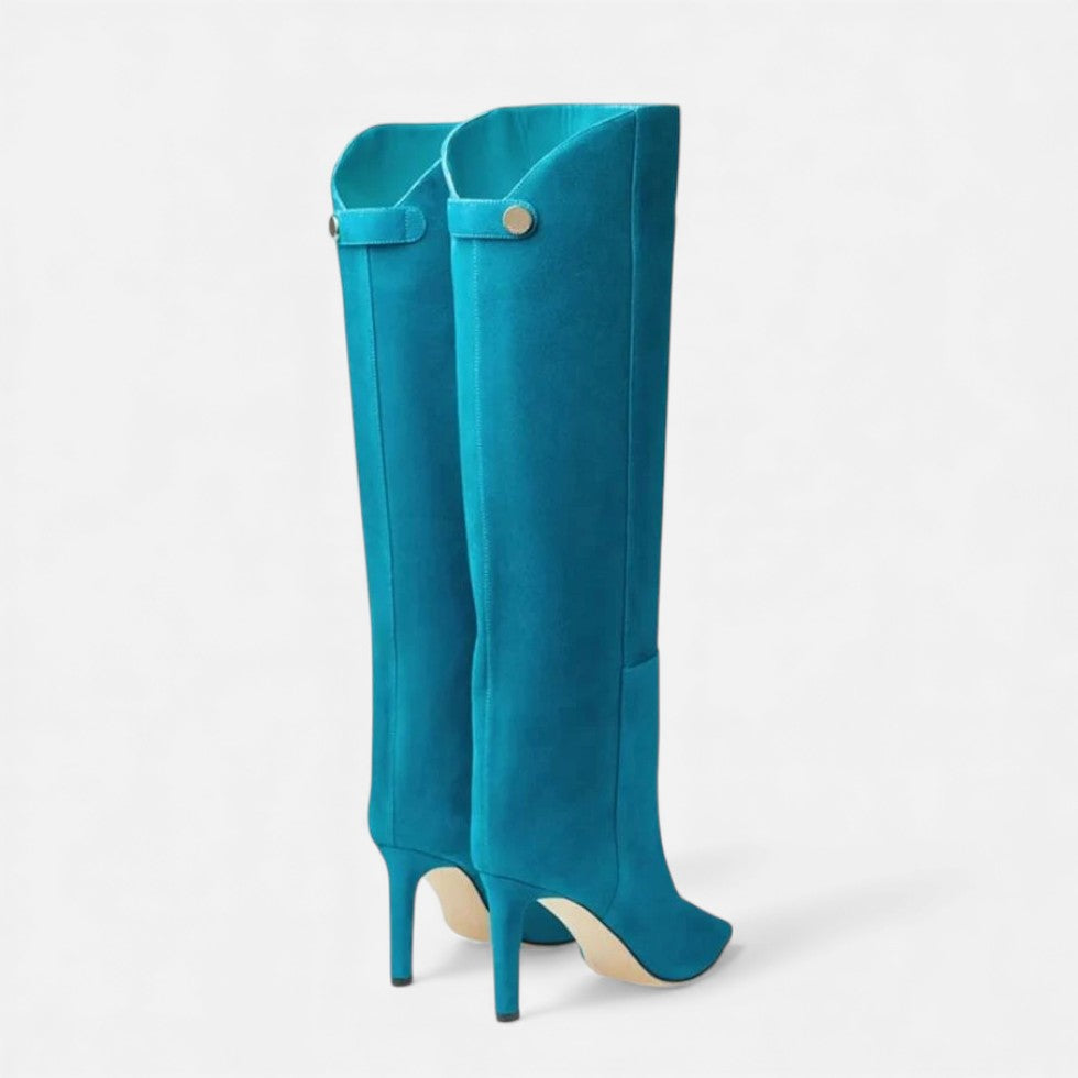 Evangeline - Women's Pointed-Toe Knee-High Boot