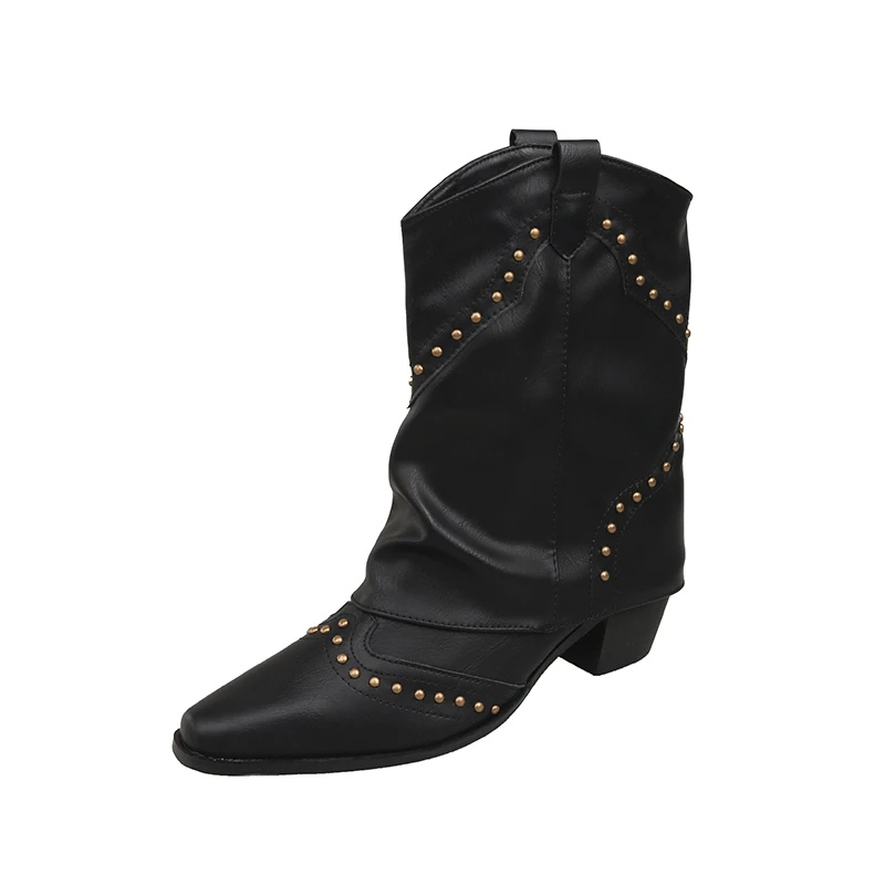 Evangeline - Women's Studded Western Cowboy Boot