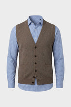 Everett - Men's Knit Cardigan Vest