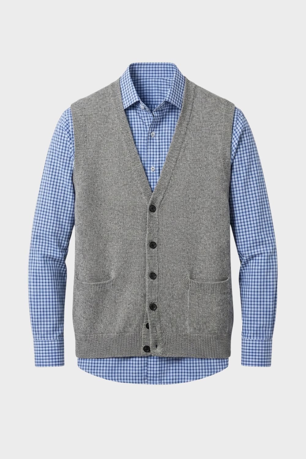 Everett - Men's Knit Cardigan Vest