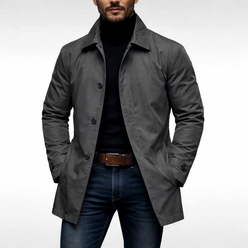 Ewan - Men's Notched Lapel Quilted Lightweight Jacket 2