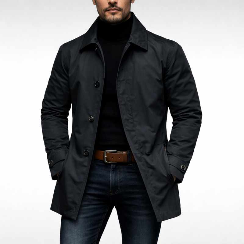 Ewan - Men's Notched Lapel Quilted Lightweight Jacket 4
