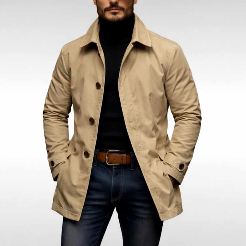 Ewan - Men's Notched Lapel Quilted Lightweight Jacket 5