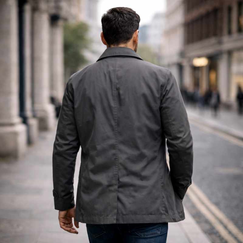 Ewan - Men's Notched Lapel Quilted Lightweight Jacket 7