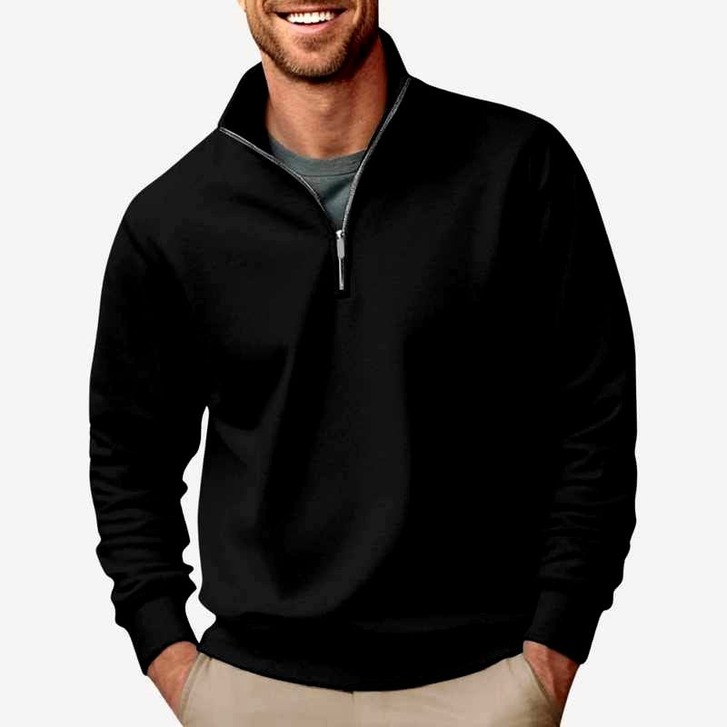 Fabio - Men's Quarter-Zip Stand-up Collar Sweatshirt 2