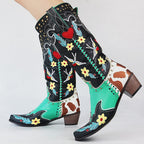 Faye - Women's Embroidered Western Boot
