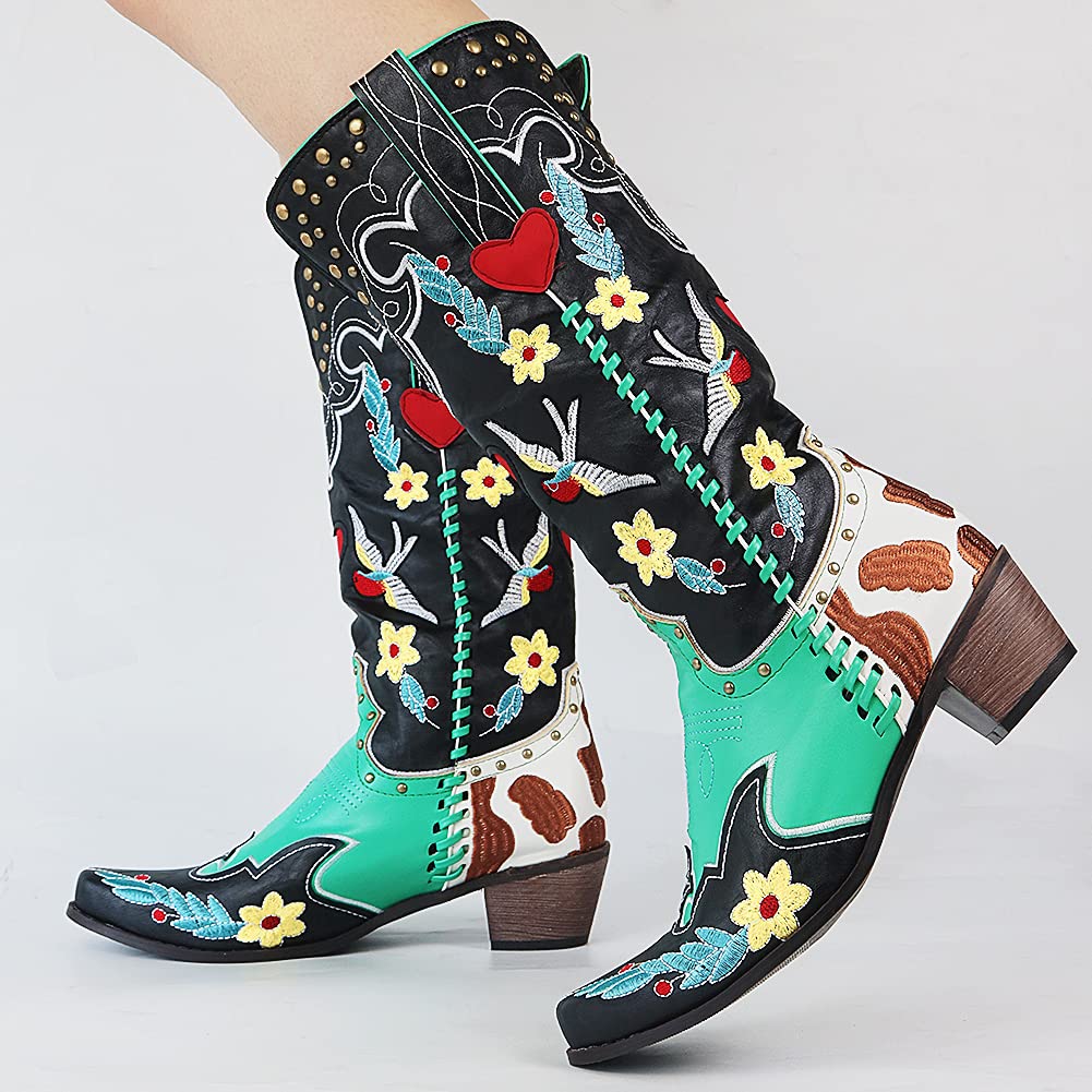 Faye - Women's Embroidered Western Boot