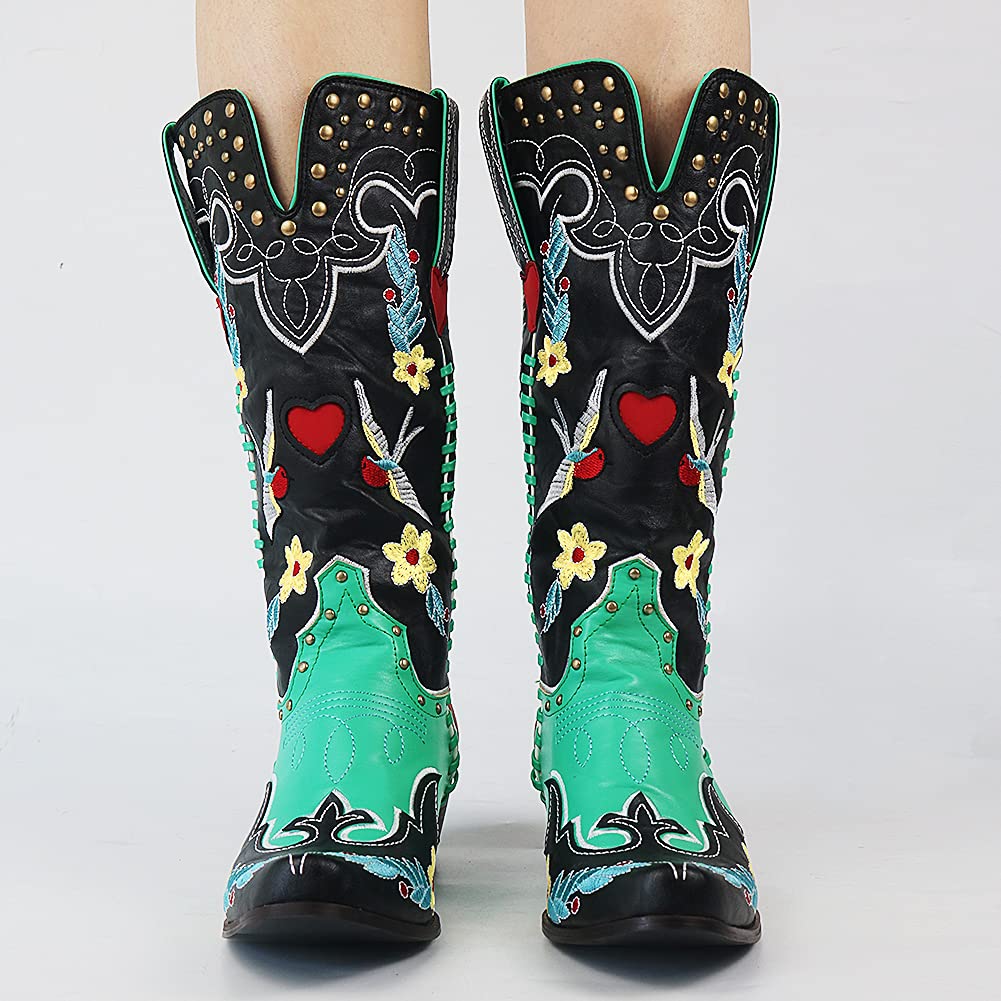 Faye - Women's Embroidered Western Boot