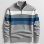 Finnegan - Men's Striped Quarter-Zip Pullover